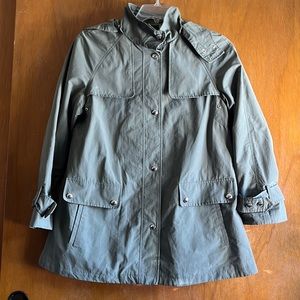 Calvin Klein raincoat in olive green
